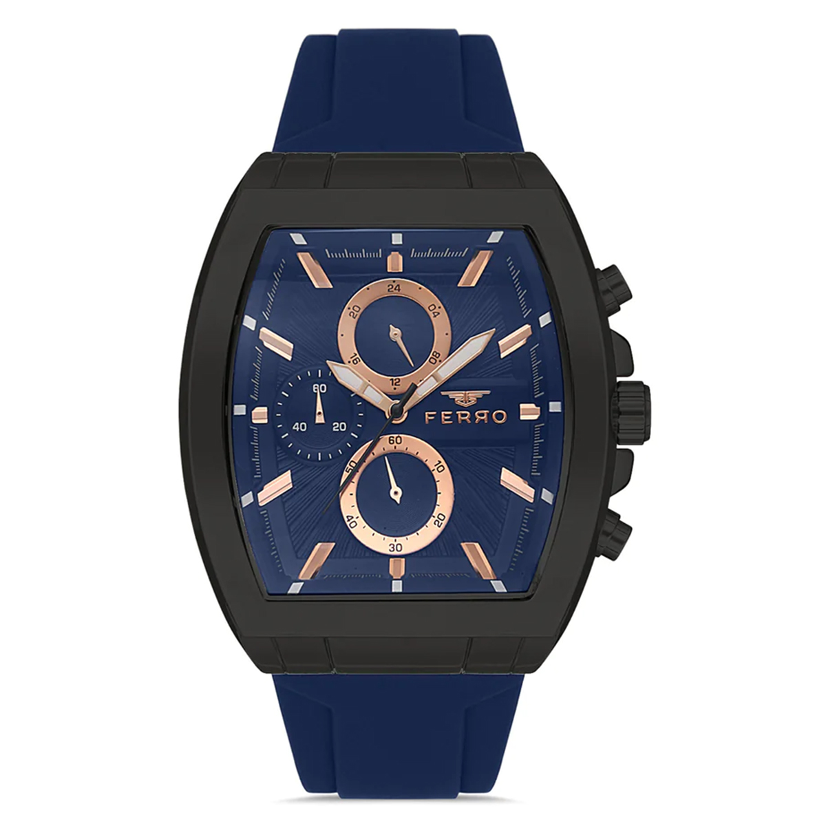 MONTRE FERRO HOMME CHRONO SILICONE